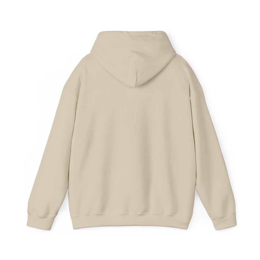 NUVELLISE Signature Hoodie in Sand – unbedruckte Rückseite