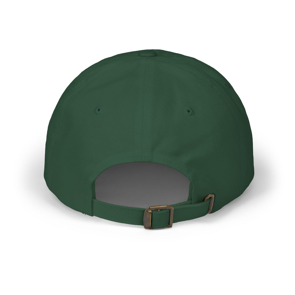 Dark green NUVELLISE Signature Cap with adjustable fastening – back view