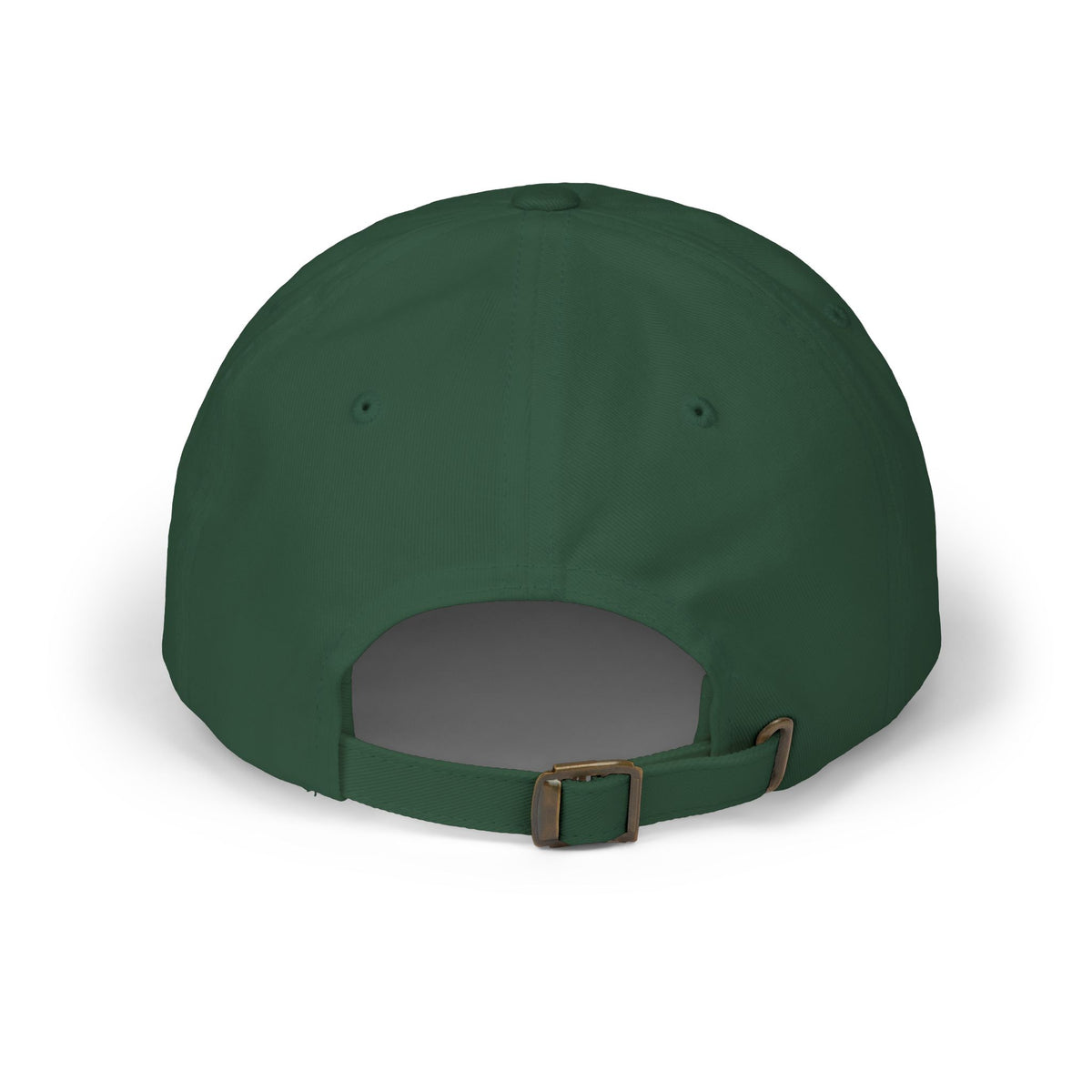 Dunkelgrüne NUVELLISE Signature Cap mit verstellbarem Verschluss – Rückansicht