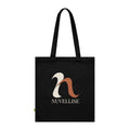 Sac NUVELLISE Flow noir avec motif crème et terracotta – vue de face