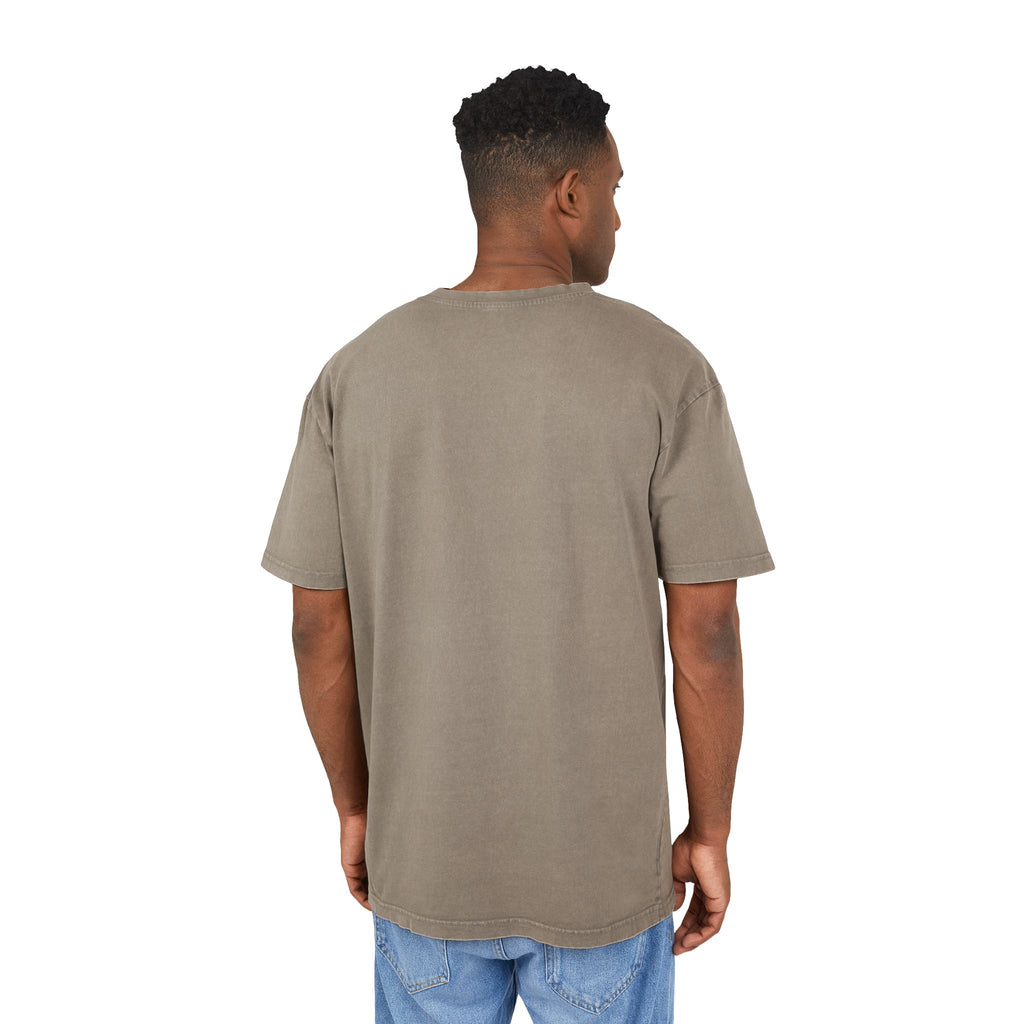 NUVELLISE Flow Washed Oversize T-Shirt – Dunkelkhaki
